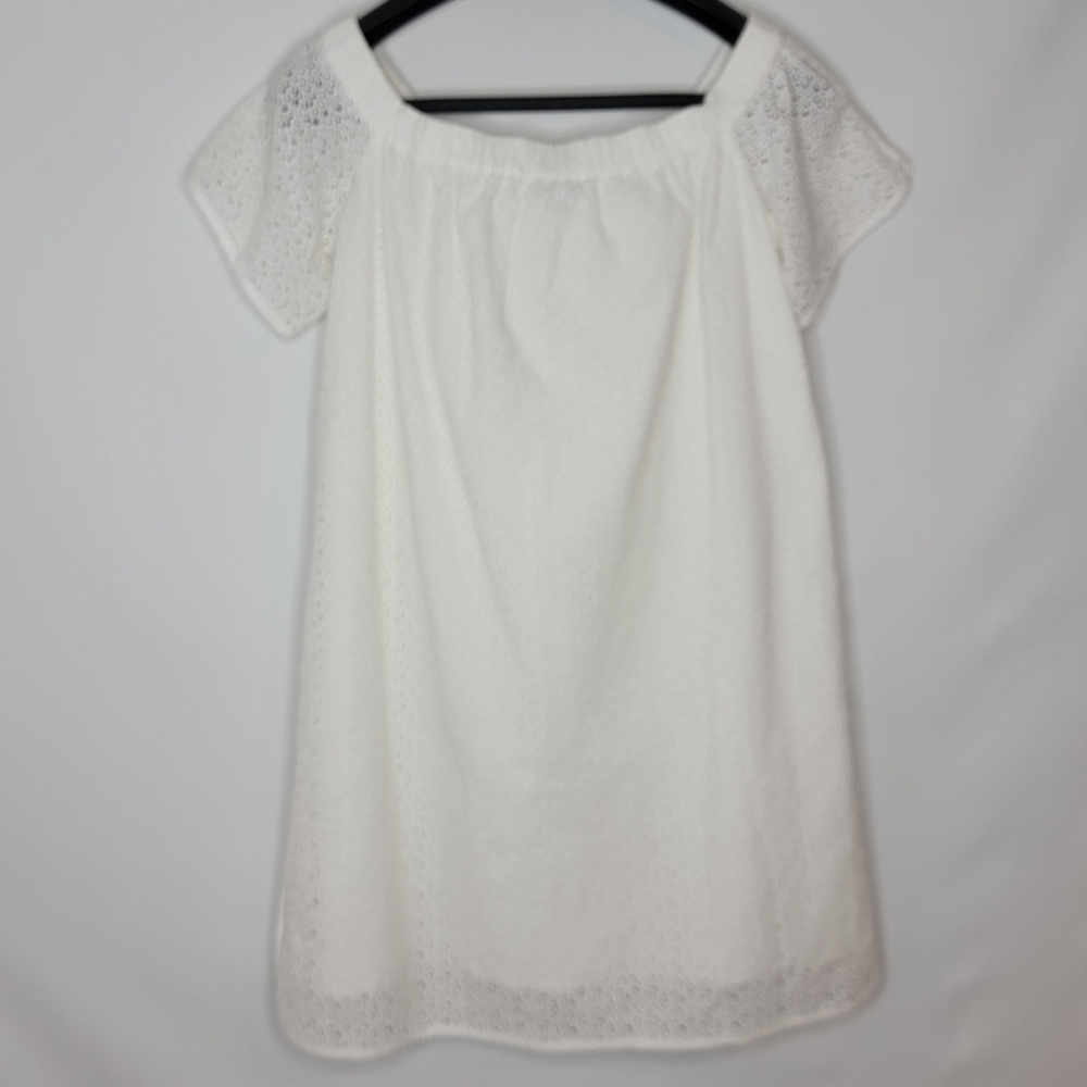RAG & BONE Eyelet Lace Floral Off Shoulder Dress - Picture 9 of 12